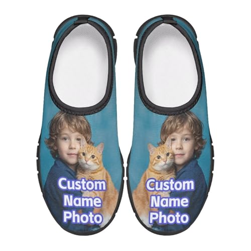 Kids Athletic Shoes Personalized Tennis Shoes Customizable Sneakers with Photo Text