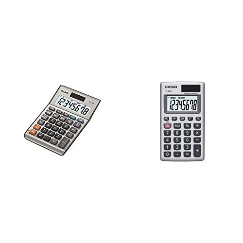 Casio MS-80B Standard Function Desktop Calculator,Black & Inc. HS8VA Standard Function Calculator