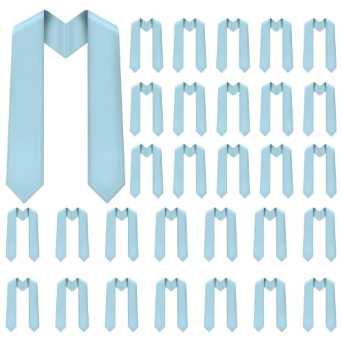 Image of Plain Graduation Stole Sash 60 Inch Unisex Adults Solid
