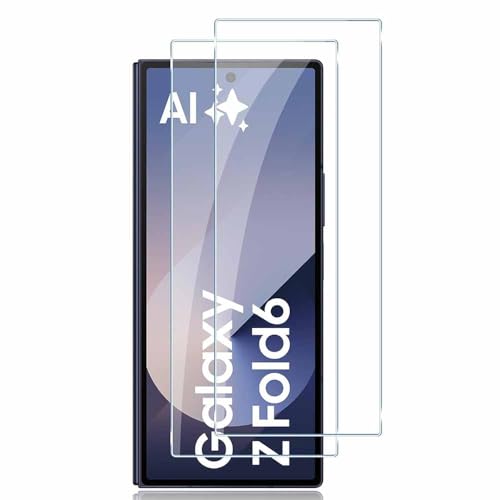 【2枚セット】For Samsung Galaxy Z Fold6 ガラスフィルム ギャラクシーZ フォールド6 液晶保護強化ガラスフィルム 【larfbulroc】日本製素材旭硝子製・高硬度9H ・高透過率・耐衝撃・防塵・飛散防止・指紋防止・画面鮮やか高