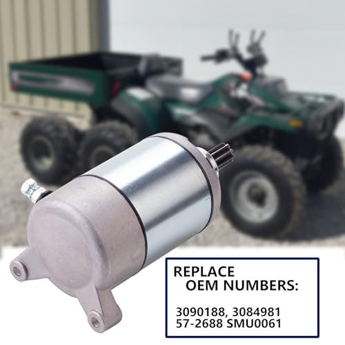 Motor de arranque eléctrico compatible con Polaris Sportsman 325/330/335/400/425/450/500, Ranger 500, Magnum, Trail Boss, Big Boss, ATP, Scrambler (1995-2014) - Reemplaza OEM 3090188, 3084981 miniatura 6