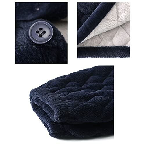 Mens Cotton Pajamas Set, Long Sleeve Button Down Sleepwear, Warm Loungewear With Pocket(Size:xl,Color:style 4) #TOP5