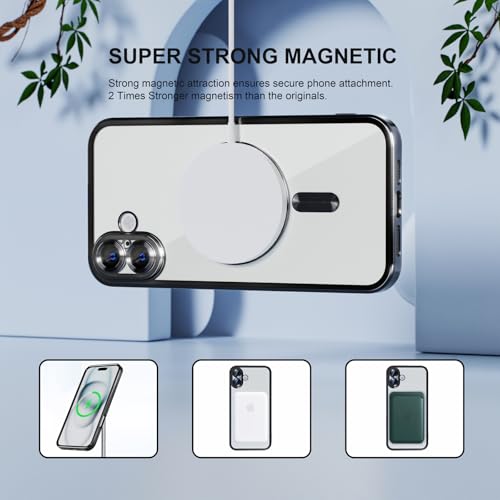 Image of Misea Magnetic for iPhone 16 Case Compatible with MagSafe Black