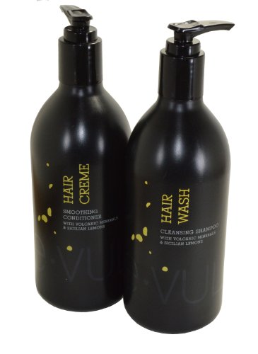 Cali Cosmetics E.Vulcano Sicilian Lemon Hair Wash Shampoo + Hair Creme Conditioner