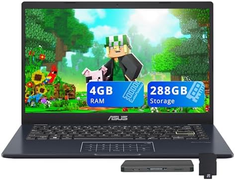 ASUS Vivobook Go 14" FHD Business Laptop, Intel Celeron N4500, 4G...