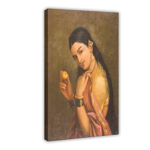 Impression sur toile Raja Ravi Varma décoration murale grand format 61 x 91,4 cm