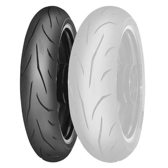 Neumático Mitas Sport Force+ 100/80 para moto de carretera sport delantera TL/TT 52S