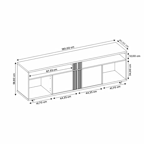 Rack para Tv até 70 Polegadas Nt 1290 Notável Móveis Freijo Trend/preto Tx