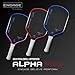 Engage Pursuit Alpha Pro 16mm Pickleball Paddle - Jesse Irvine Edition | Raw Carbon Fiber Face, 8.0 oz Elongated Control Paddle for All-Court Play