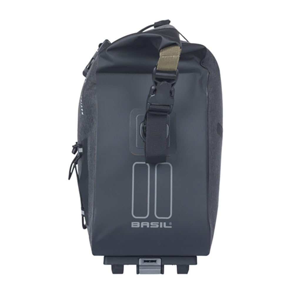 Basil Navigator Storm Gepäckträgertasche - MIK inkl. - Wasserdicht - Schwarz