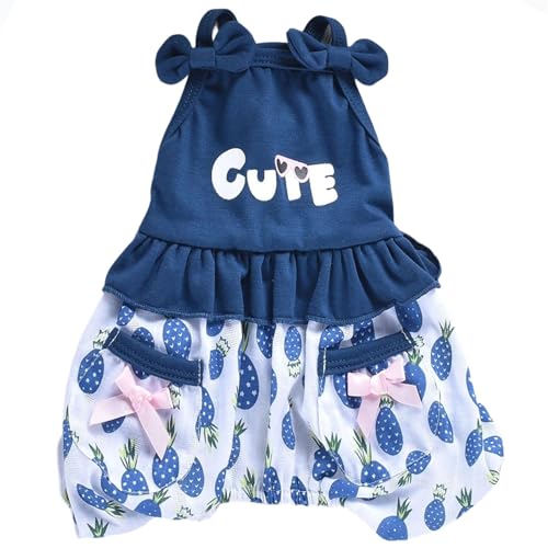 JPETTO犬服 つなぎ 春夏 ロンパース 犬の服 パジャマ メッシュ 防虫 ひんやり ドッグウェア タンクトップ 通気性 犬用 Tシャツ 涼やか UVカット 脱毛保護 小中型犬25-H23034SネイビーL