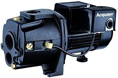 Acquaer 3/4 HP Dual-Voltage Cast Iron Convertible Deep Well Jet Pump With Injector kit