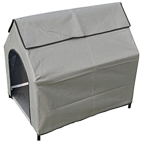 Image of Homecute Elevated Portable Pet House -(Grey)