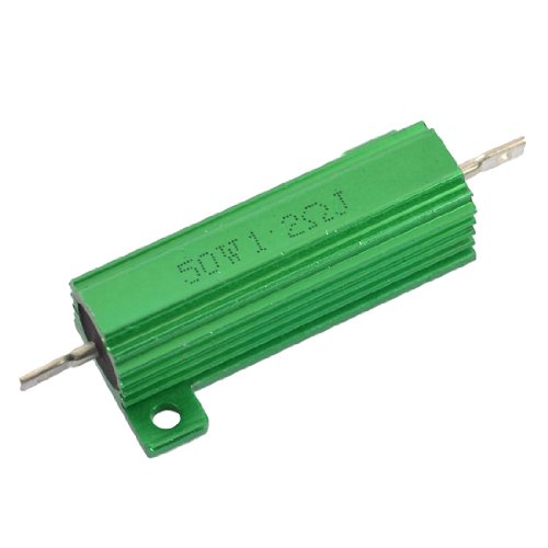 Aexit Aluminum Shell Fixed Resistors Chassis Mounted 50W Watt 1.2 Ohm Single Resistors Wirewound Resistor #TOP16