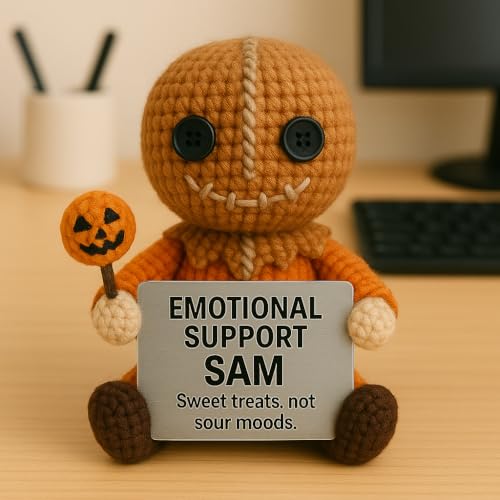 Muñecos de crochet personajes de horror hechos a mano miniatura 3