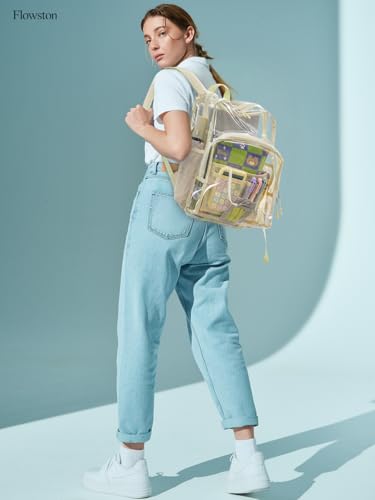 Image of Clear Backpack for School, Heavy Duty Transparent Bookbag