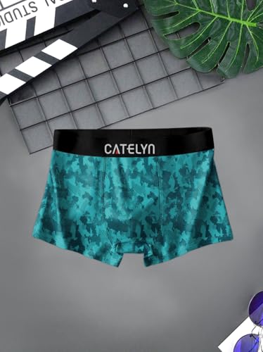 Image of CATELYN Ultra-Soft Nylon Breathable Stretch Trunks Men's Premium Printed Innerwear for Daily Comfort Men Sweatproof (Pack of 4)