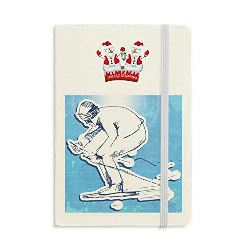 Carnet de notes épais bonhomme de neige journal intime pages blanches