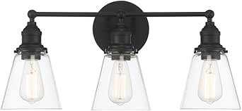 Minka Lavery 5683-66A Barwell Vanity, 3 ST58 Socket(s), Coal (Bulbs Not Included)