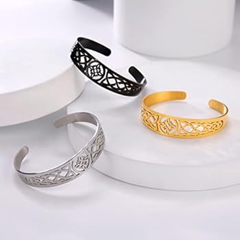 VASSAGO Tetragram heksenknoop armband pentagram armband Keltische knoop hanger amulet hanger Ierse heidense hekserij sieraden voor mannen en vrouwen, Eén maat, Roestvrij staal, Geen edelsteen VASSAGO Tetragram heksenknoop armband pentagram armband Keltische knoop hanger amulet hanger Ierse heidense hekserij sieraden voor mannen en vrouwen, Eén maat, Roestvrij staal, Geen edelsteen