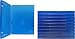 (10) Blue Playstation 4 Game Cases - 1 Disc Capacity - 14mm - #VGBR14PS4BL