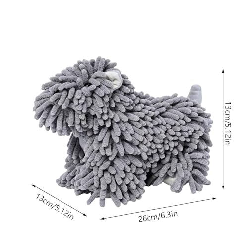 Toalla de mano con forma de perro absorbente y paño de baño infantil 6