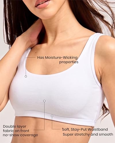 Image of URBAN ADVENTURE Cotton Full Coverage Everyday Beginner Bra for Women & Girls | Non-Wired, Non-Padded | Soft & Breathable Comfort