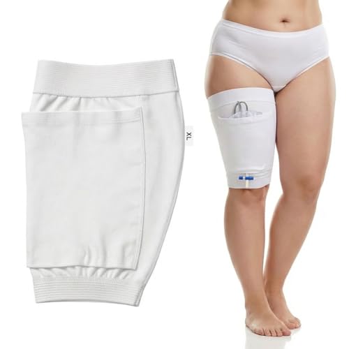 Catheter Leg Bag Sleeves Holder Reusable Urine Drainage Bag Cover Stay in Place Foley Catheter Bag Holder Stabilization Device(XL)
