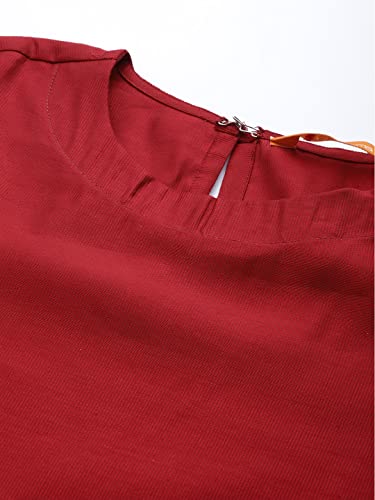 Image of INDO ERA Women's Embroidered Viscose Straight Kurta Palazzo With Dupatta Set (KH9RD4331)