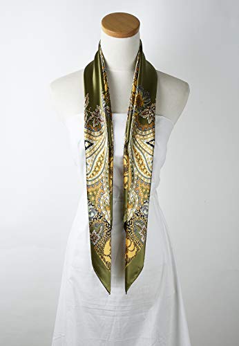 Corciova 4331308470 Large Square Satin Silk Like Lightweight Scarfs Hair Sleeping Wraps thumb #3