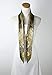 corciova Large Square Satin Silk Like Lightweight Scarf Hair Wrap Women Olive Totem Curly Headband Fashion Bandana Headscarf