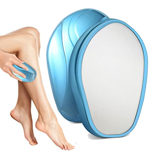 Crystal Haarentferner, Nano Haarentferner, Haarentfernung Ohne Rasieren, Haar Radierer, Damen Männer Glatte Haut Hair Remover für Bein, Arm, Rücken (Blau) Cover