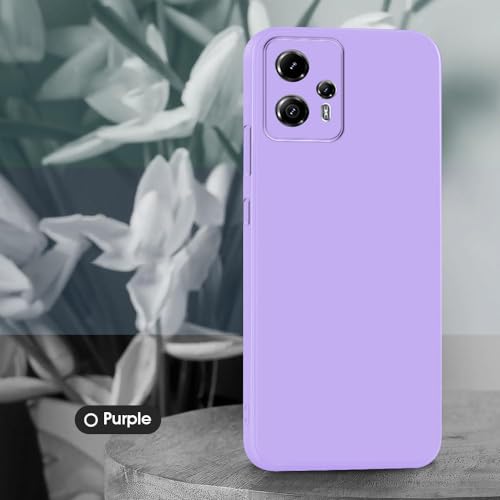 Image of Back Cover for Motorola Moto G13 4G / G23 4G | Full Camera Protection | Premium Liquid Silicon Case | Flexible Bumper Case for Motorola Moto G13 4G / G23 4G (Purple)