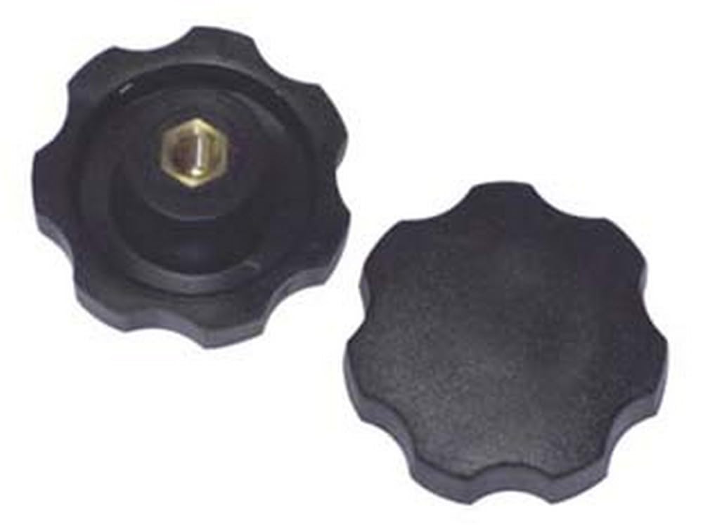 10PZ VOLANTINO CON BUSSOLA IN FERRO FILETTATA IN ABS NERO - ? volantino mm.30, bussola M8