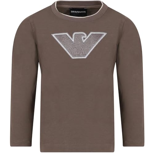Armani Junior Langarm-T-Shirt Braun 6R4TJT 1JWZZ 0439 BRAUN 16 A/Y, braun, 16 A/Y