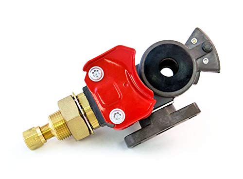 Torque Emergency And Standard Service Gladhand With Shut-Off Universal Valve Air Hose Brake Coupling Connector Handshake Kit For Truck Semi Trailer Tractor Rvs (Tr035094 + Tr035095) #TOP1