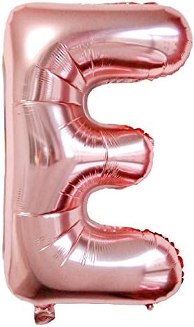 Glanzzeit Globos de aluminio de oro rosa de 34 pulgadas, letras de la A a la Z, números del 0 al 9, globos de helio para novia, baby shower, boda,