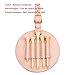 Leather Golf Tee Holder with 10 Wooden Tees, Round Bag Tag,Laser Engraving,Embossing,Personalized Customization Handmade Golf Accessories,Gifts For Him (Natural(undyed))