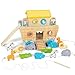 Produktbild Holz Noah's Arche Spielzeug Montessori Tierseil Klassifikation Stapeln hölzerne ziehen entlang Kleinkind Spielzeug 1 2-3 Jahre alte Kinder Geschenk