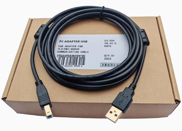 USB-CP1H Compatible PLC Programming Cable USB-CP1H/ USB-CP1L/ USB-CP1E Download Cable Gold-Plated Double Magnetic Loop Premium Shielded 3 Meters
