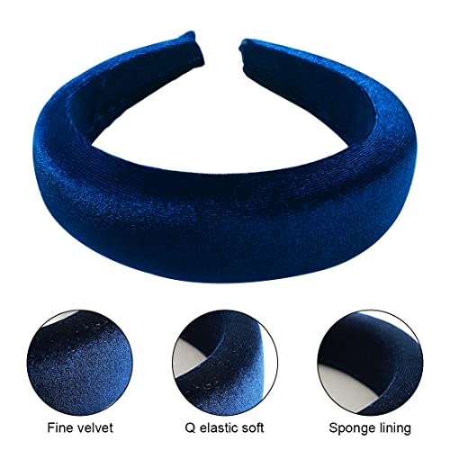 UCUNJIA Cerchietto rotondo in velluto con corona