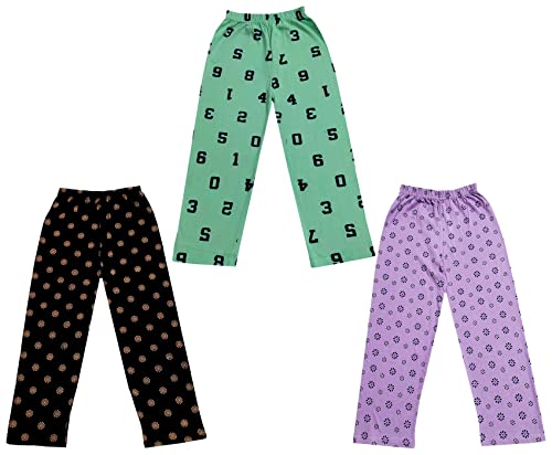 Image of KAYU Kid's Boy's and Girl's Printed Cotton Regular Fit /Track Pant |Pyjama [Pack of 3]