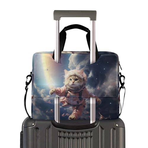 Maletín portátil con estampado divertido de astronauta para laptop 13-15.6" miniatura 3