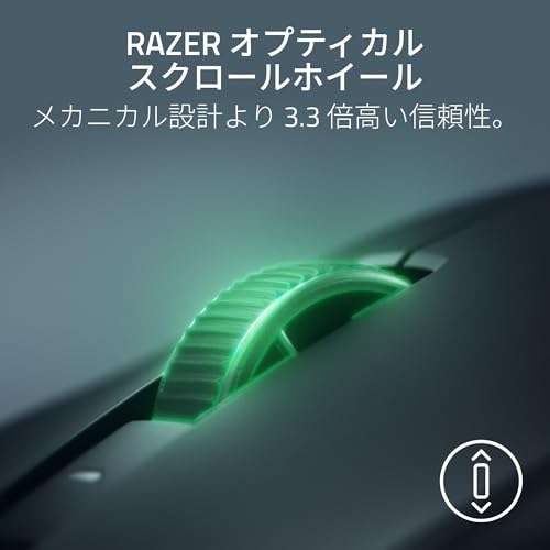 Razer レイザー Viper V4 Pro ゲーミングマウス 49g 超軽量 8,000Hzドングル同梱 ワイヤレス HyperSpeed Wireless 第3世代 Razer Focus Pro オプティカルセンサー 50,000DPI 第4世代 オプティカルマウススイッチ 180時間駆動 オプティカルスクロールホイール 6ボタン ヴァイパーブイフォー プロ 【日本正規代理店保証品】