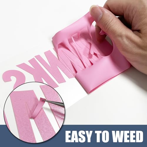 Image of Pink Heat Transfer Vinyl HTV Roll 12 inch x 15ft. | Easy to Cut, Weed & Transfer, Iron On Vinyl for Cricut, Silhouette Cameo & Other Craft Cutter Cutting Machine