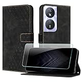 JayModCase Coque pour Honor Play 50 Plus 5G/Play 8T 5G/X7b 4G, Cuir Pochette de Portefeuille avec Film de Protection d'�cran [Support] [Magn�tique] Emplacements Cartes pour Honor X7b 4G - Noir