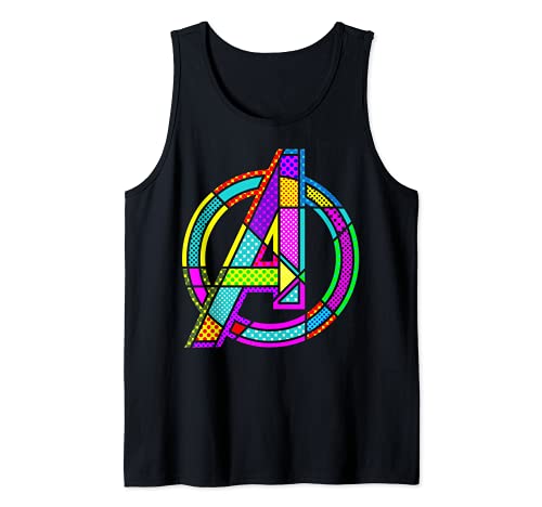 Marvel Avengers Comic Pop Art Logo Débardeur