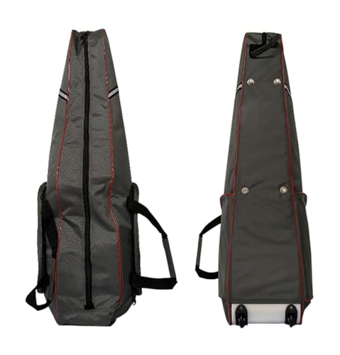 TBQATNTS Fencing Suit Holdall - Pull Rod Bag with Wheels, Foil/Epee/Saber Mask and Fencing Suit Compatible, Gray