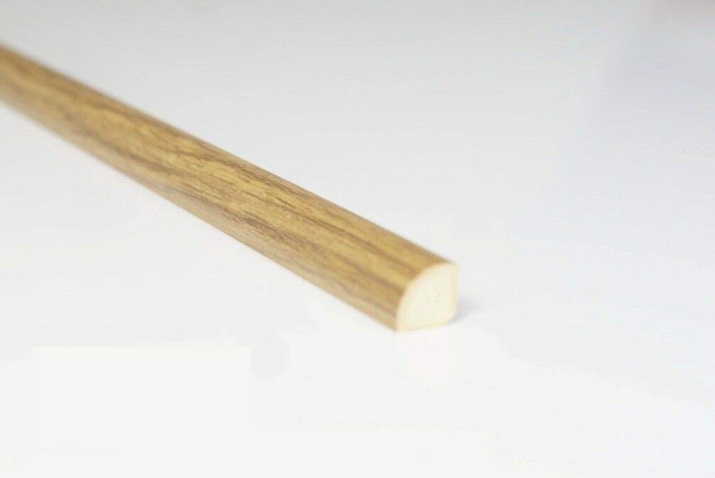 Tmw Oak Profiles 18Mm Upvc Quadrant Trim - Gap-Filling Edge For Windows & Doors – Neat Finish, 2.5M Long (Oak)