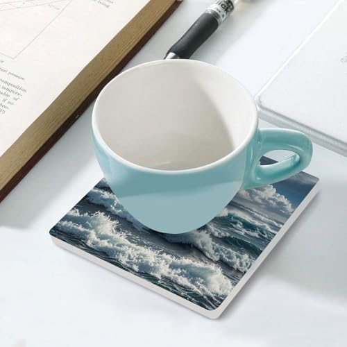 Dessous de verre en céramique absorbante anti-rayure pour table basse moderne